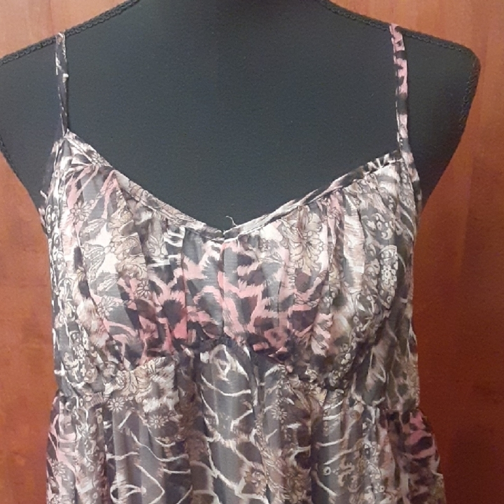Animal Print Spaghetti Strap Dress - Picture 2 of 9